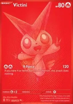 Victini, carta roja brillante